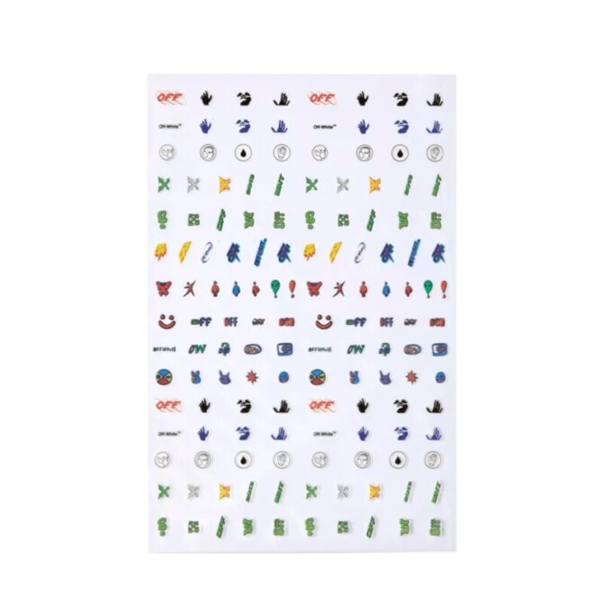 Graphic-print nail stickers